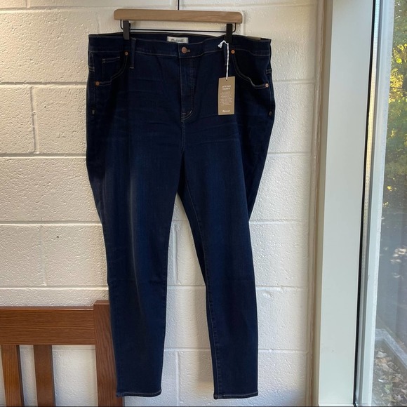NEW Madewell 9" Mid-Rise Skinny Jeans Larkspur 1X/2X - Picture 5 of 12